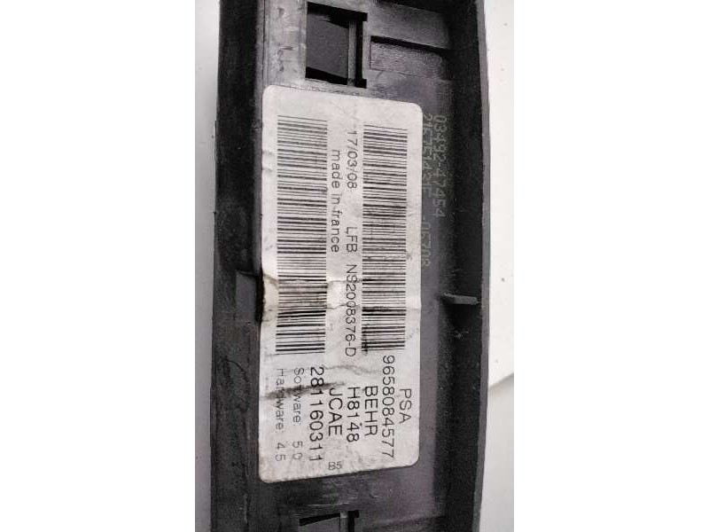 Recambio de mando climatizador para citroen c4 sedan 1.6 16v hdi fap referencia OEM IAM 9658084577  