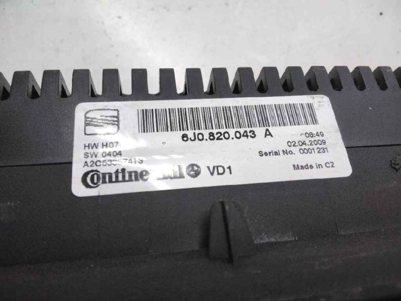 Recambio de mando climatizador para seat ibiza (6j5) 25 aniversario referencia OEM IAM 6J0820045A  