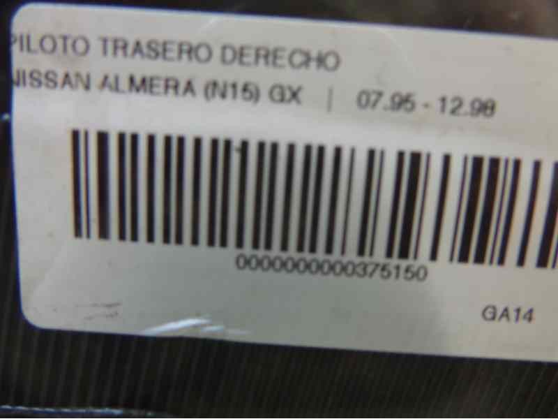 Recambio de piloto trasero derecho para nissan almera (n15) gx referencia OEM IAM 265500N028  