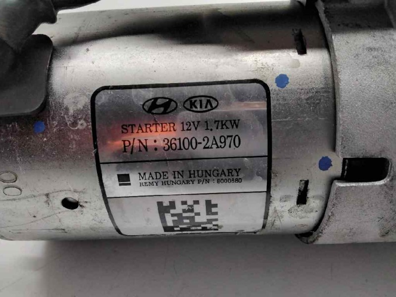 Recambio de motor arranque para kia venga drive referencia OEM IAM 361002A970 8000680 
