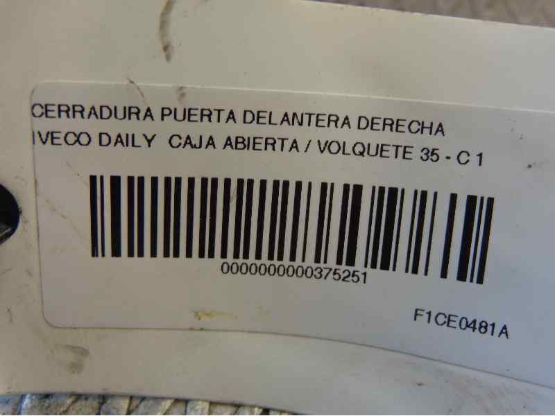 Recambio de cerradura puerta delantera derecha para iveco daily caja abierta / volquete 35 - c 14 caja abierta referencia OEM IA