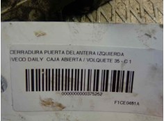 Recambio de cerradura puerta delantera izquierda para iveco daily caja abierta / volquete 35 - c 14 caja abierta referencia OEM  2