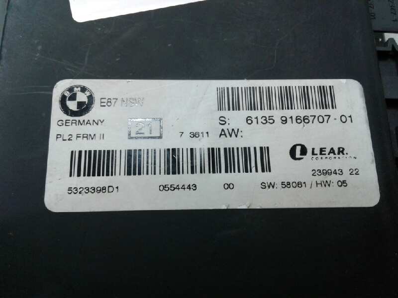 Recambio de centralita comfort para bmw serie 1 berlina (e81/e87) 118d referencia OEM IAM 96670701  