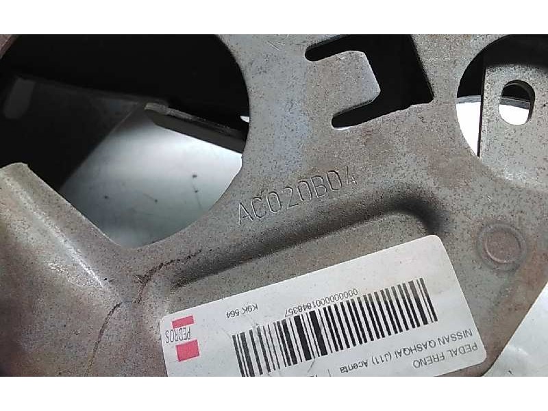 Recambio de pedal freno para nissan qashqai (j11) acenta referencia OEM IAM AC020B04  