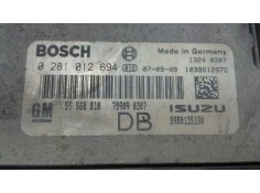 Recambio de centralita motor uce para opel astra h ber. 1.7 16v cdti referencia OEM IAM 0281012684 154  2