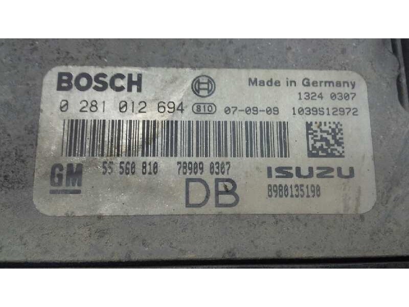 Recambio de centralita motor uce para opel astra h ber. 1.7 16v cdti referencia OEM IAM 0281012684 154 