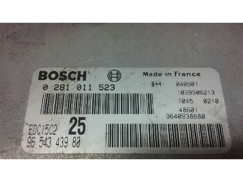 Recambio de centralita motor uce para peugeot 505 break/familial 2.5 diesel referencia OEM IAM 0281011523 9654343980 