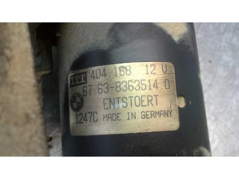 Recambio de motor limpia delantero para bmw serie 3 berlina (e36) 320i referencia OEM IAM 67638363512  