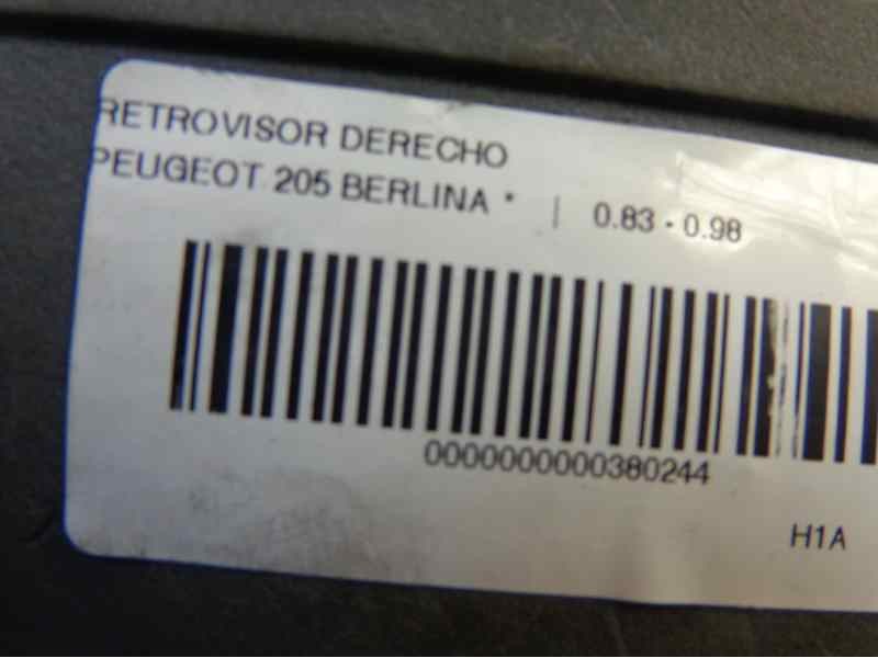 Recambio de retrovisor derecho para peugeot 205 berlina referencia OEM IAM   
