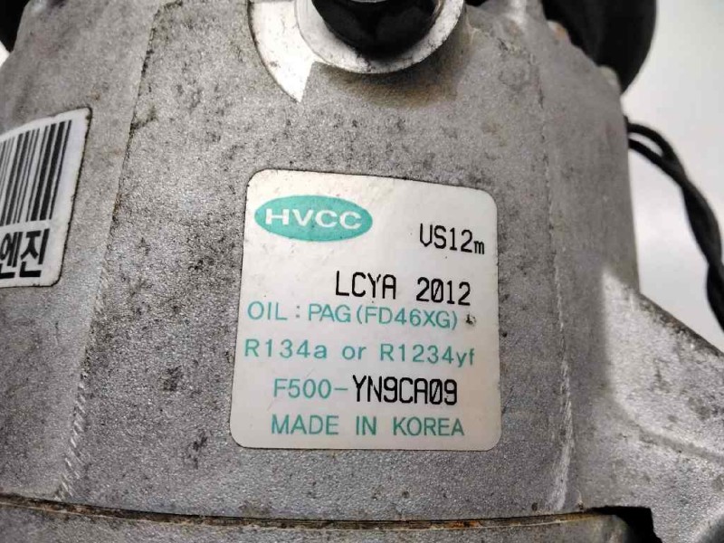 Recambio de compresor aire acondicionado para kia venga drive referencia OEM IAM F500YN9CA09 F500-YN9CA09 