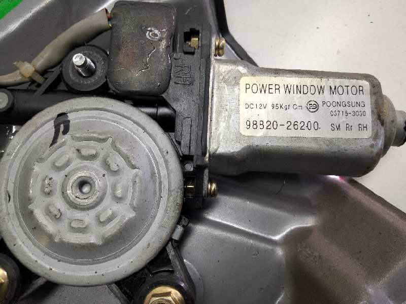 Recambio de elevalunas trasero derecho para hyundai santa fe (sm) 2.0 gls crdi referencia OEM IAM 9882026200  