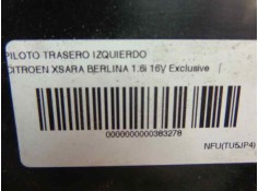 Recambio de piloto trasero izquierdo para citroen xsara berlina 1.6i 16v exclusive referencia OEM IAM 6350P0   2