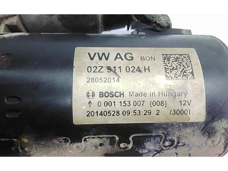 Recambio de motor arranque para seat altea xl (5p5) i-tech ecomotive referencia OEM IAM 02Z911024H  