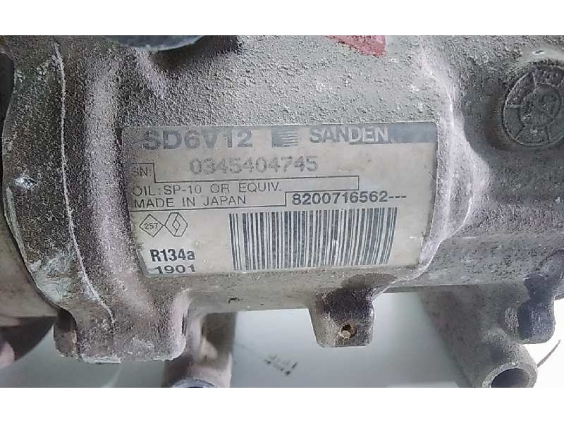 Recambio de compresor aire acondicionado para renault kangoo (f/kc0) express confort referencia OEM IAM 8200716562  