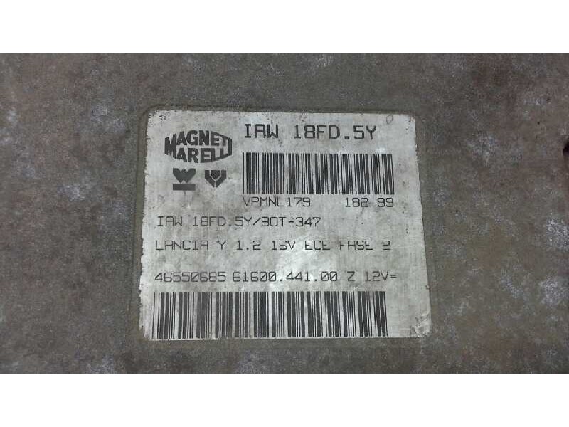 Recambio de centralita motor uce para lancia lancia y 1.2 16v cat referencia OEM IAM  148 