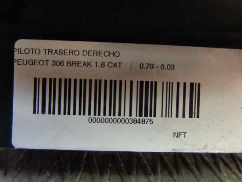 Recambio de piloto trasero derecho para peugeot 306 break referencia OEM IAM  15 