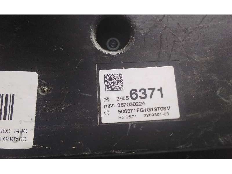 Recambio de cuadro instrumentos para opel corsa e edition ecoflex referencia OEM IAM 39056371 367030224 