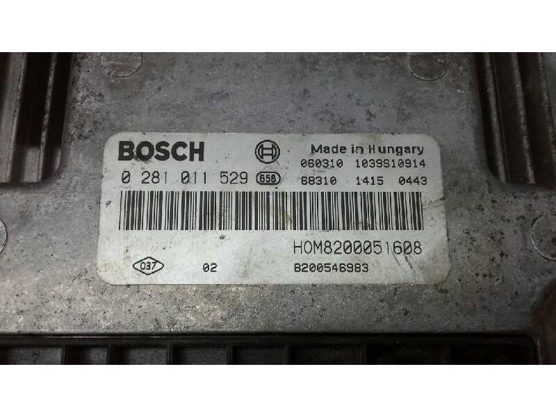 Recambio de centralita motor uce para opel vivaro 1.9 cdti cat (f9q-760 / l08) referencia OEM IAM 0281011259 194 124577