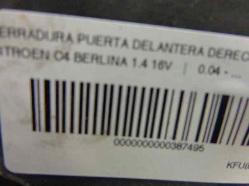 Recambio de cerradura puerta delantera derecha para citroen c4 berlina 1.4 16v referencia OEM IAM   