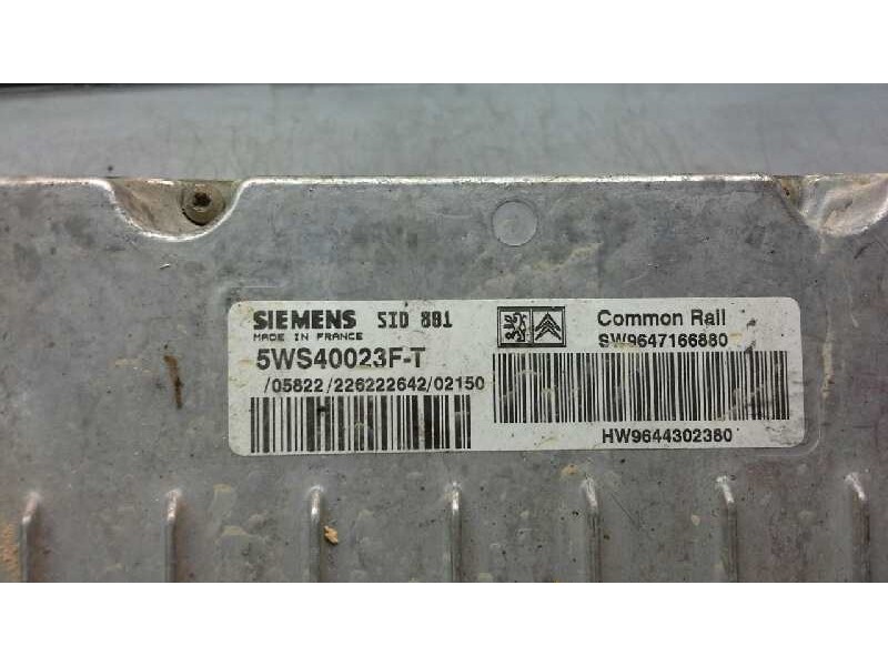Recambio de centralita motor uce para citroen xsara berlina 2.0 hdi exclusive (66kw) referencia OEM IAM  123 