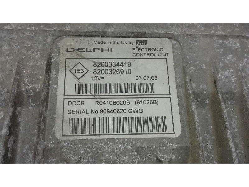 Recambio de centralita motor uce para renault megane ii berlina 3p 1.5 dci diesel referencia OEM IAM 8200334419 201 