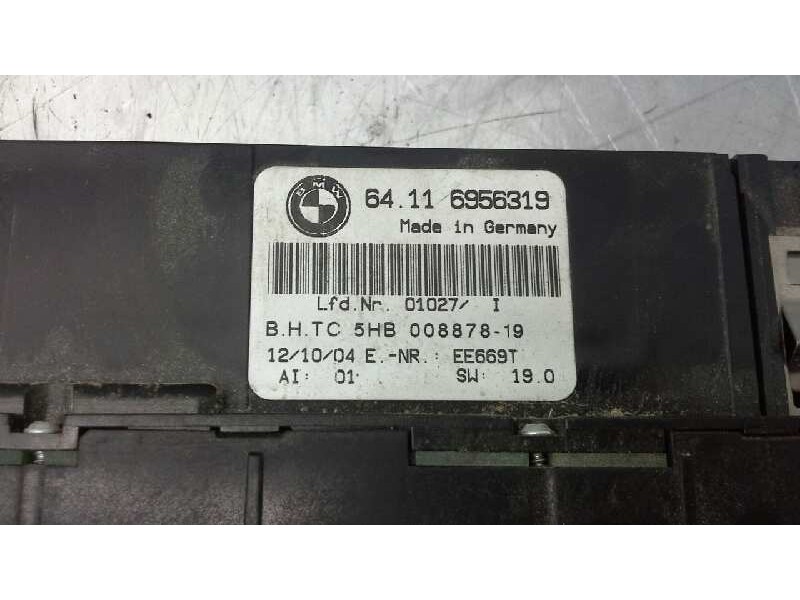 Recambio de mando climatizador para bmw serie 3 berlina (e46) 320d referencia OEM IAM 64.116956319  