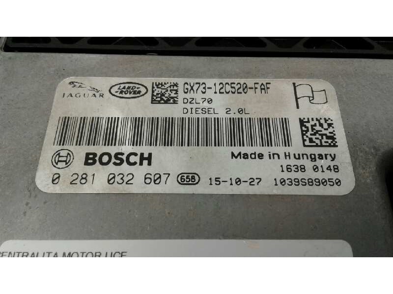 Recambio de centralita motor uce para jaguar xe r-sport referencia OEM IAM 0281032607 126 