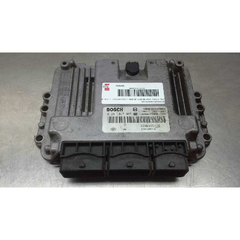 Recambio de centralita motor uce para opel vivaro caja abierta (07.2006 =>) 2.0 16v cdti referencia OEM IAM 0281017065 820093511