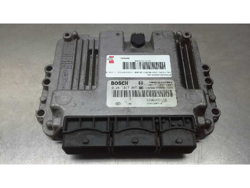 Recambio de centralita motor uce para opel vivaro caja abierta (07.2006 =>) 2.0 16v cdti referencia OEM IAM 0281017065 820093511