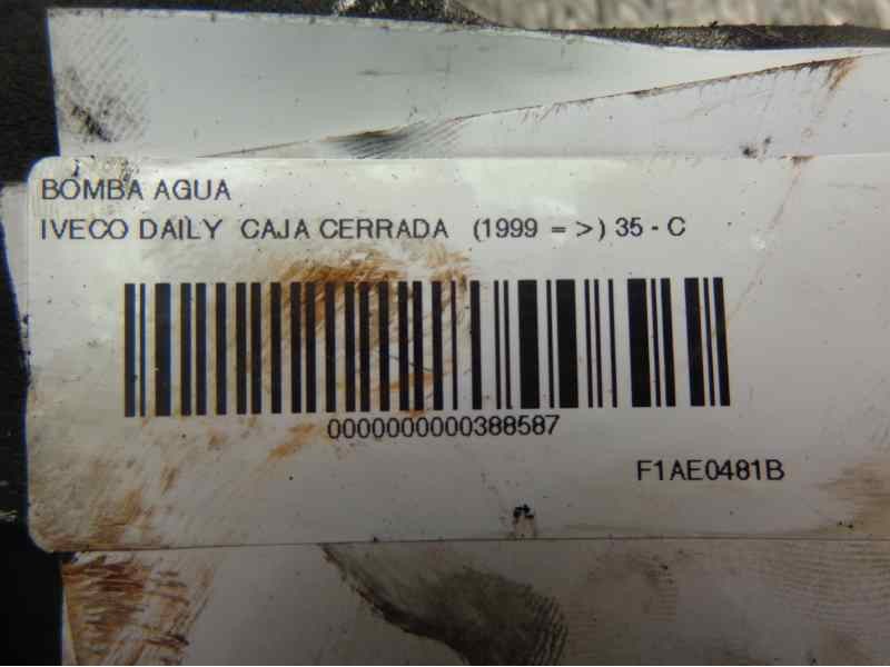 Recambio de bomba agua para iveco daily caja cerrada (1999 =>) 35 - c 12 caja cerrada, techo elevado referencia OEM IAM   
