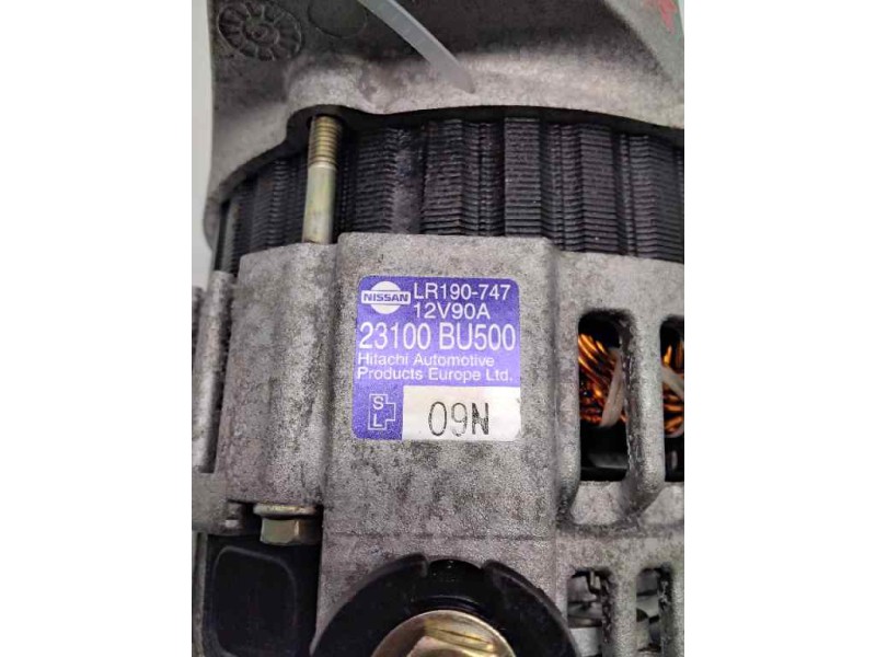 Recambio de alternador para nissan almera (n16/e) 1.5 16v cat referencia OEM IAM 23100BU500 LR190-747 12V 90A
