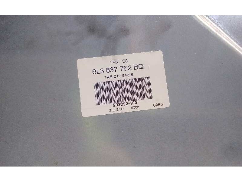 Recambio de elevalunas delantero derecho para seat ibiza (6l1) reference referencia OEM IAM 6L3837752BQ  