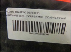 Recambio de piloto trasero derecho para mazda 626 berl./coupe/famil. (gd/gv) lx familiar (gv) referencia OEM IAM 8DG451150B   2