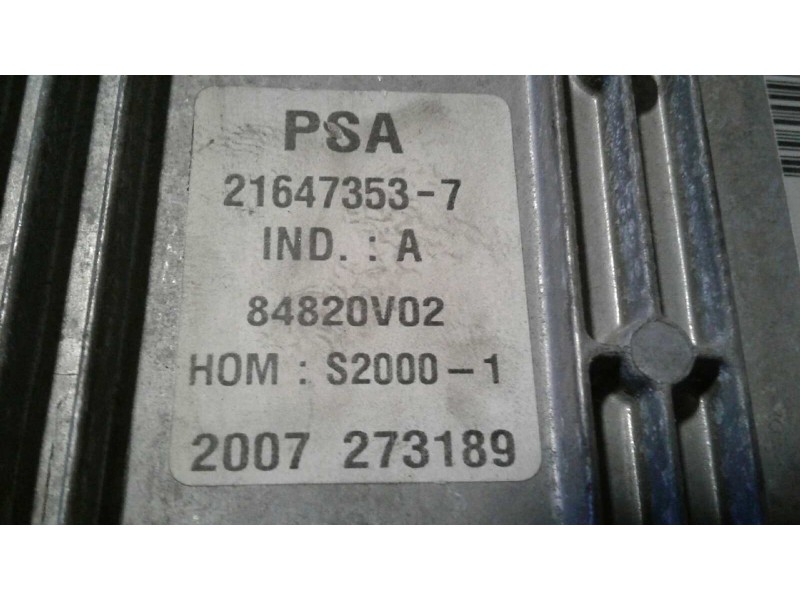 Recambio de centralita motor uce para citroen xsara picasso 1.8 cat (6fz / ew7j4) referencia OEM IAM 21647353-7 84820V02 9646559