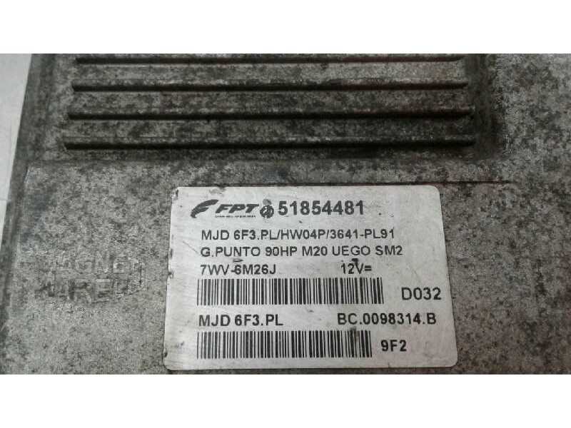 Recambio de centralita motor uce para fiat grande punto (199) 1.3 16v multijet active (55kw) referencia OEM IAM 51854481 238 