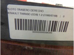 Recambio de piloto trasero derecho para renault twingo (co6) 1.2 (c066/67/68) referencia OEM IAM    2