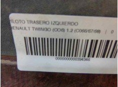 Recambio de piloto trasero izquierdo para renault twingo (co6) 1.2 (c066/67/68) referencia OEM IAM    2