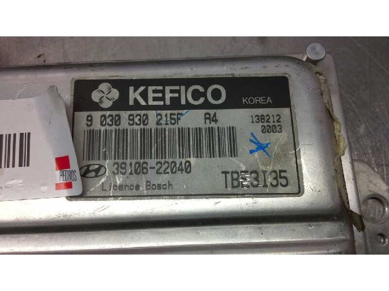 Recambio de centralita motor uce para hyundai getz (tb) 1.3 cat referencia OEM IAM 9030930215F 39106-22040 