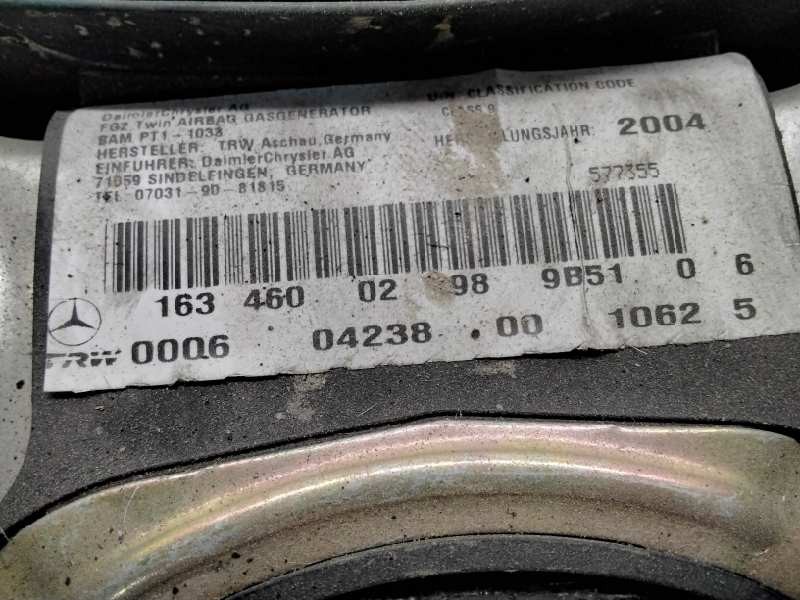 Recambio de airbag delantero izquierdo para mercedes clase m (w163) 270 cdi (163.113) referencia OEM IAM 1634600298  