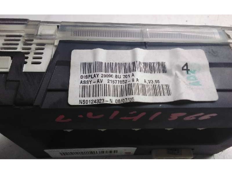 Recambio de pantalla multifuncion para nissan almera (n16/e) acenta referencia OEM IAM NS0124323  