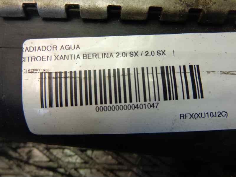 Recambio de radiador agua para citroen xantia berlina 2.0i sx / 2.0 sx referencia OEM IAM 96104142  