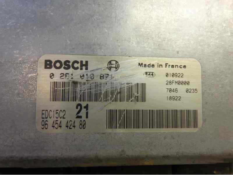 Recambio de centralita motor uce para citroen xsara coupe 2.0 hdi vts (80kw) referencia OEM IAM 0281010871 9645442480 