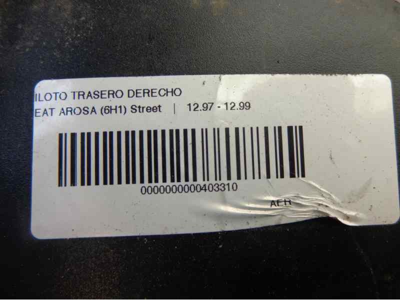 Recambio de piloto trasero derecho para seat arosa (6h1) 1.0 referencia OEM IAM   