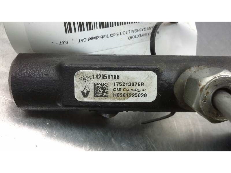 Recambio de rampa inyectora para nissan qashqai (j10) 1.5 dci turbodiesel cat referencia OEM IAM 175213876R H8201225030 14295018