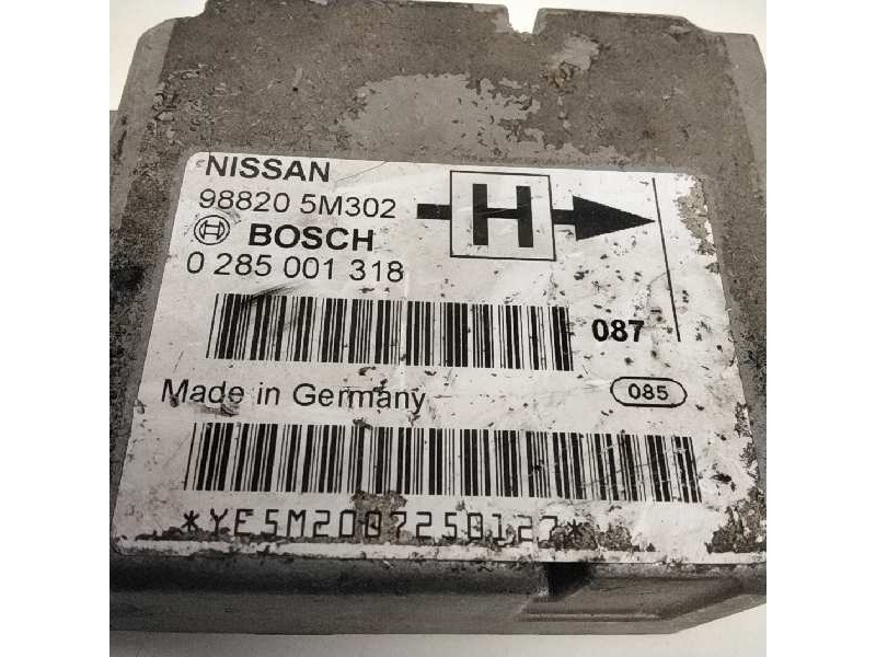 Recambio de centralita airbag para nissan almera (n16/e) 1.5 16v cat referencia OEM IAM 988205M302 0285001318 