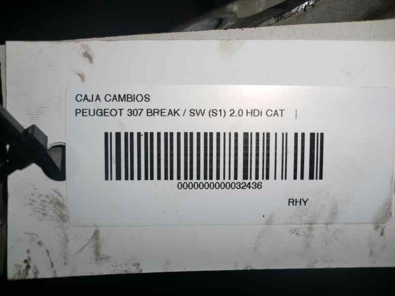 Recambio de caja cambios para peugeot 307 (s1) 2.0 hdi fap cat referencia OEM IAM RHSDW10ATED  127225