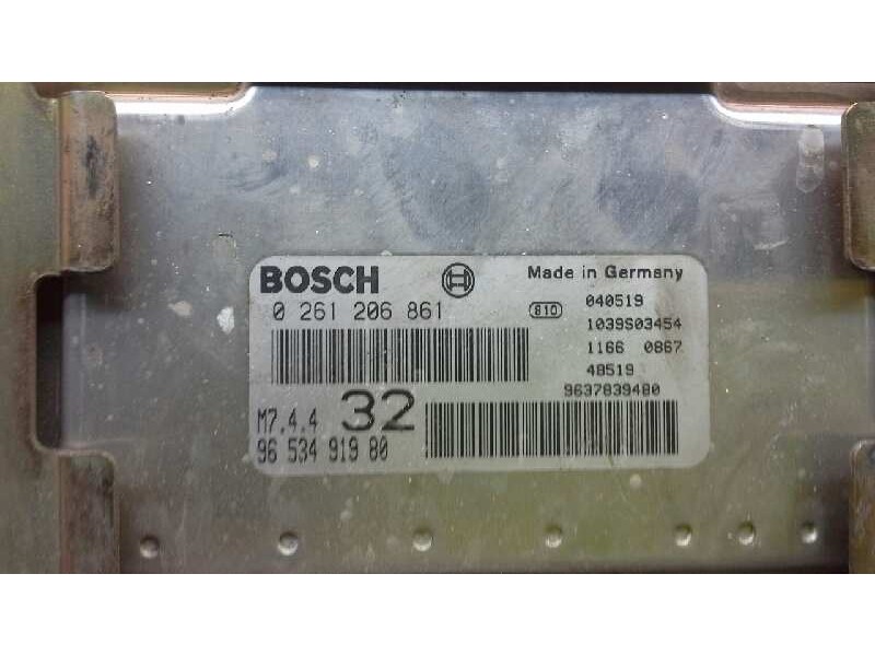 Recambio de centralita motor uce para peugeot 306 break boulebard referencia OEM IAM 0261206861 9653491980 