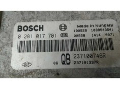 Recambio de centralita motor uce para renault koleos expression referencia OEM IAM 0281017701 237100746R 306 2