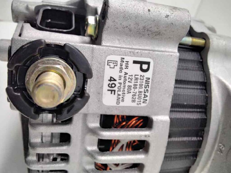 Recambio de alternador para nissan almera (n16/e) 1.5 16v cat referencia OEM IAM NISSAN23100_BU015 LR180-762B 12V 80A