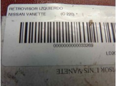 Recambio de retrovisor izquierdo para nissan vanette (c 220) referencia OEM IAM   13085 2